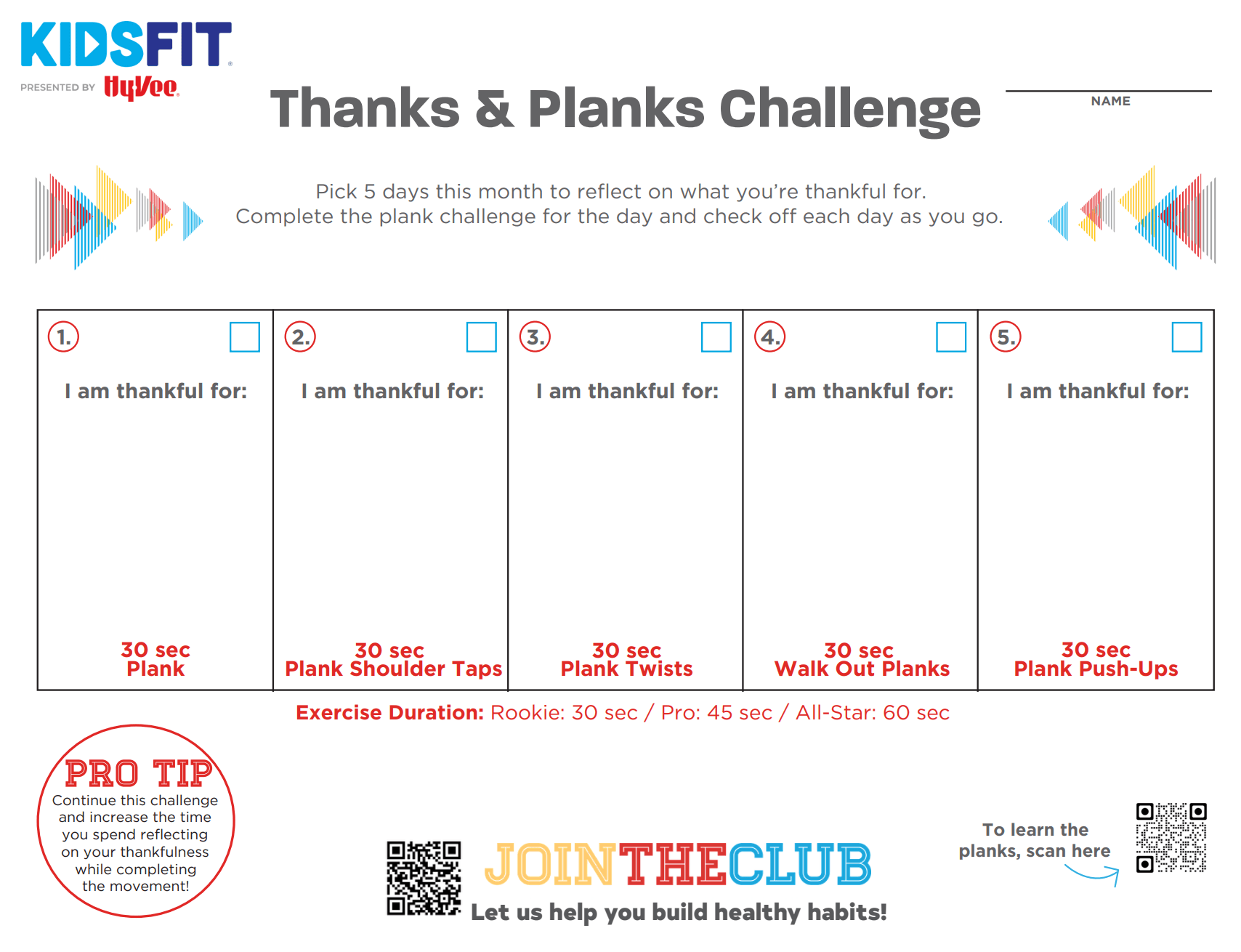 plank