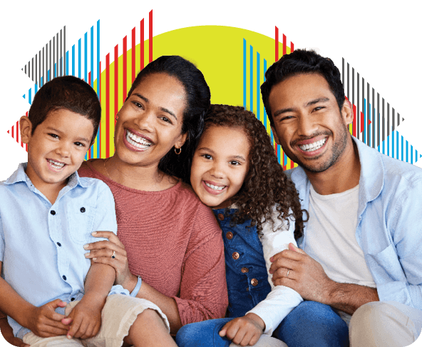 Triangles holding hands